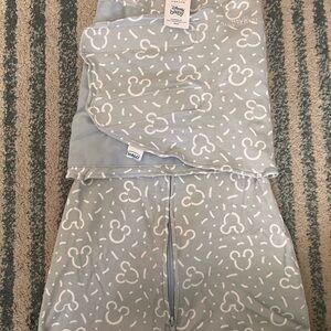 Halo gray Sleep Sack with White Mickey Patterns